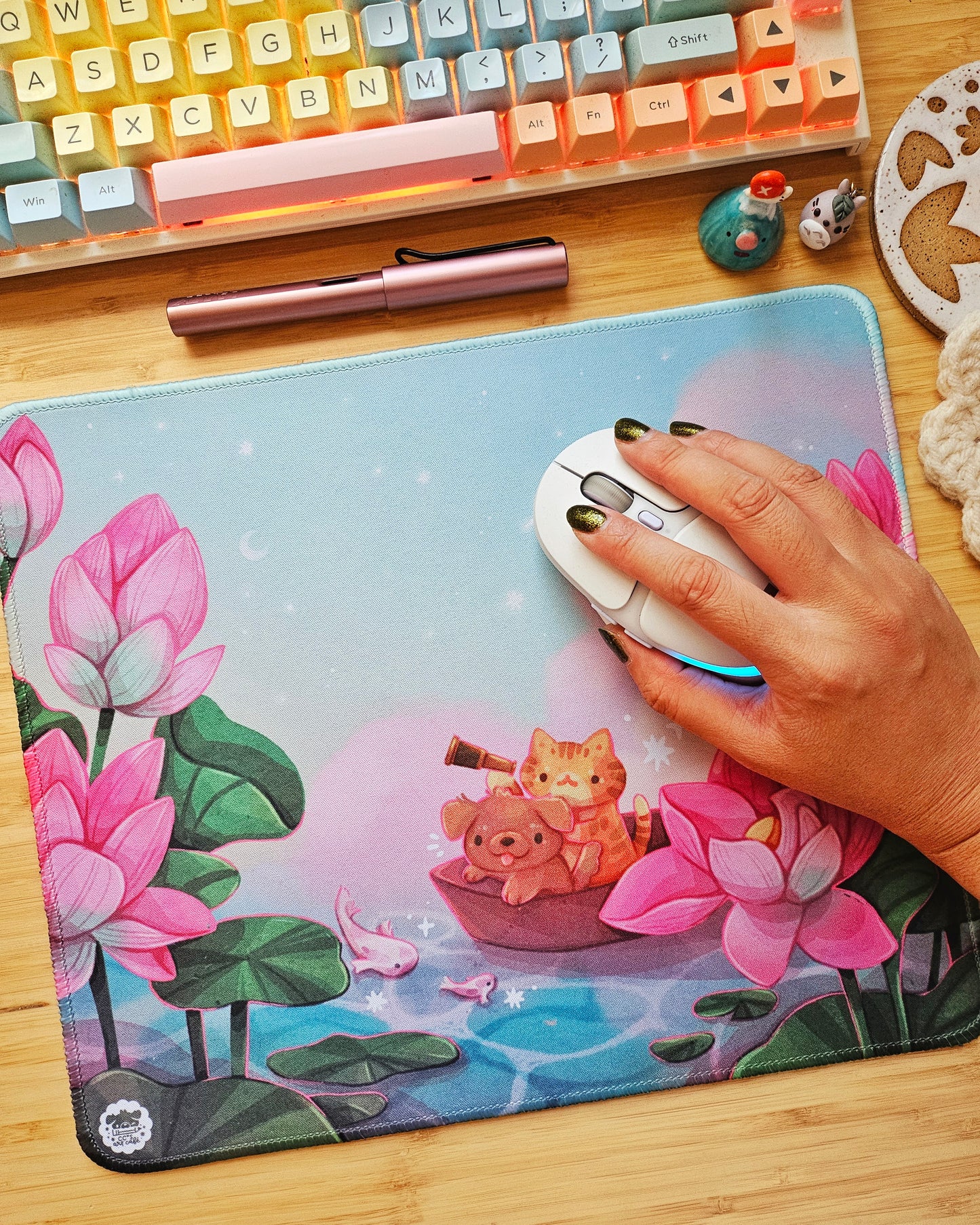 Lotus Pond Mousepad