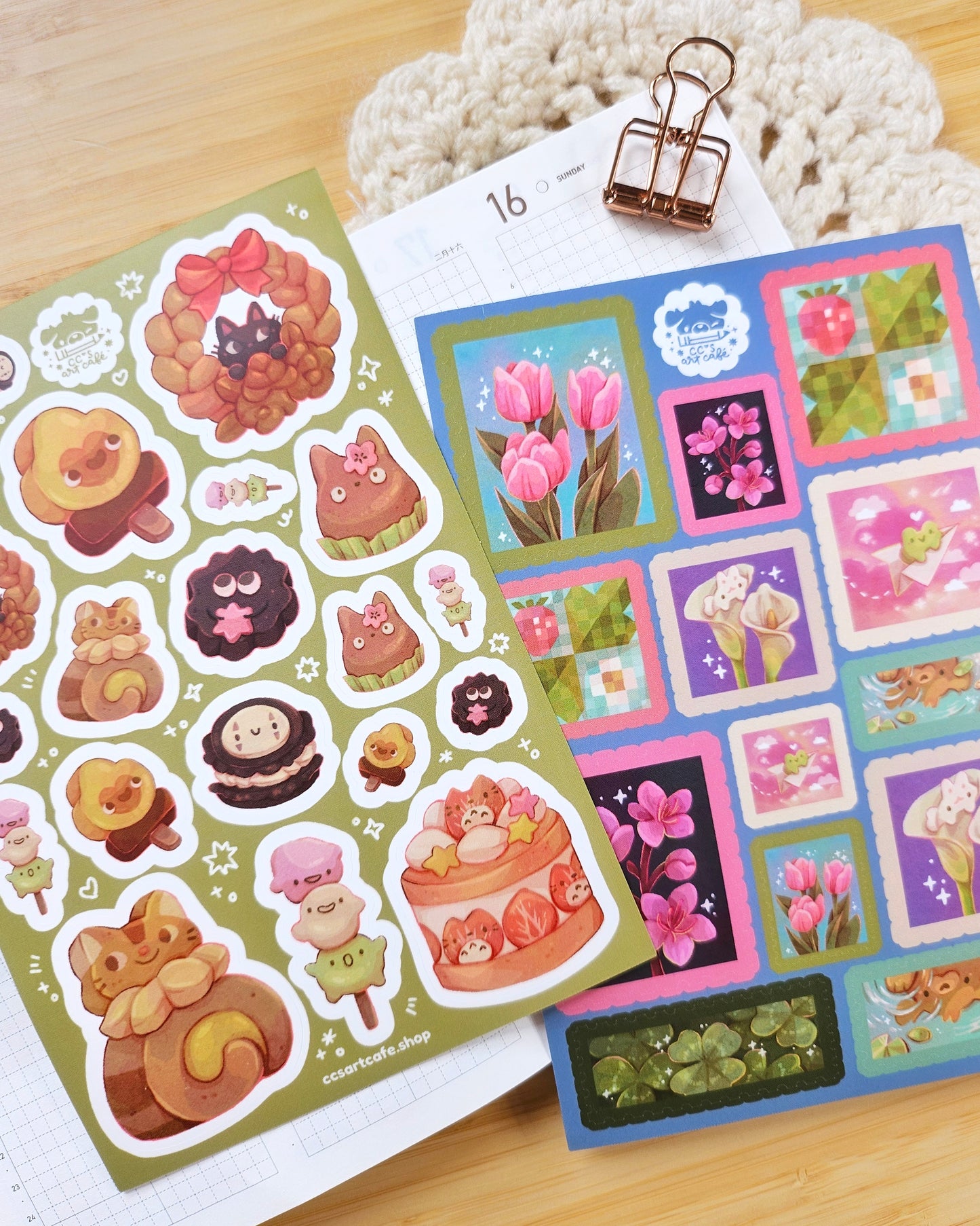 Magical Desserts Vinyl Sticker Sheet
