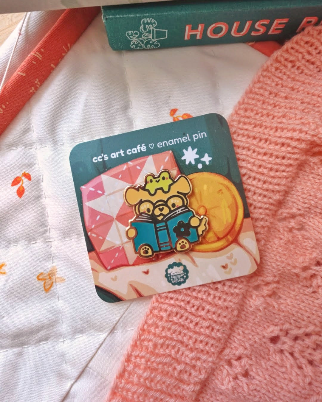 Storytime Puppy Enamel Pin