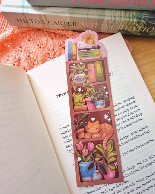 Botanical Bookshelf Laminated Bookmark