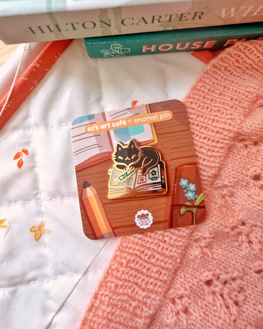 Planner Kitty Enamel Pin