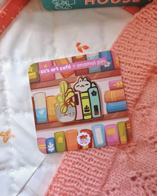 Books To Read Enamel Pin
