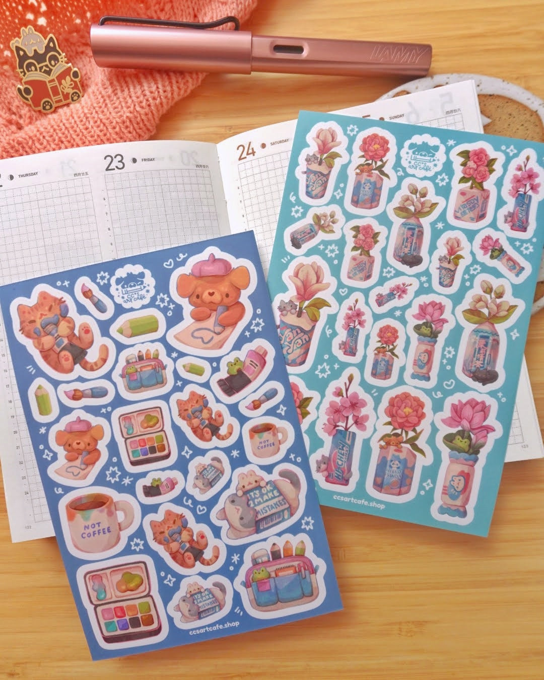 Art Supplies Vinyl Sticker Sheet