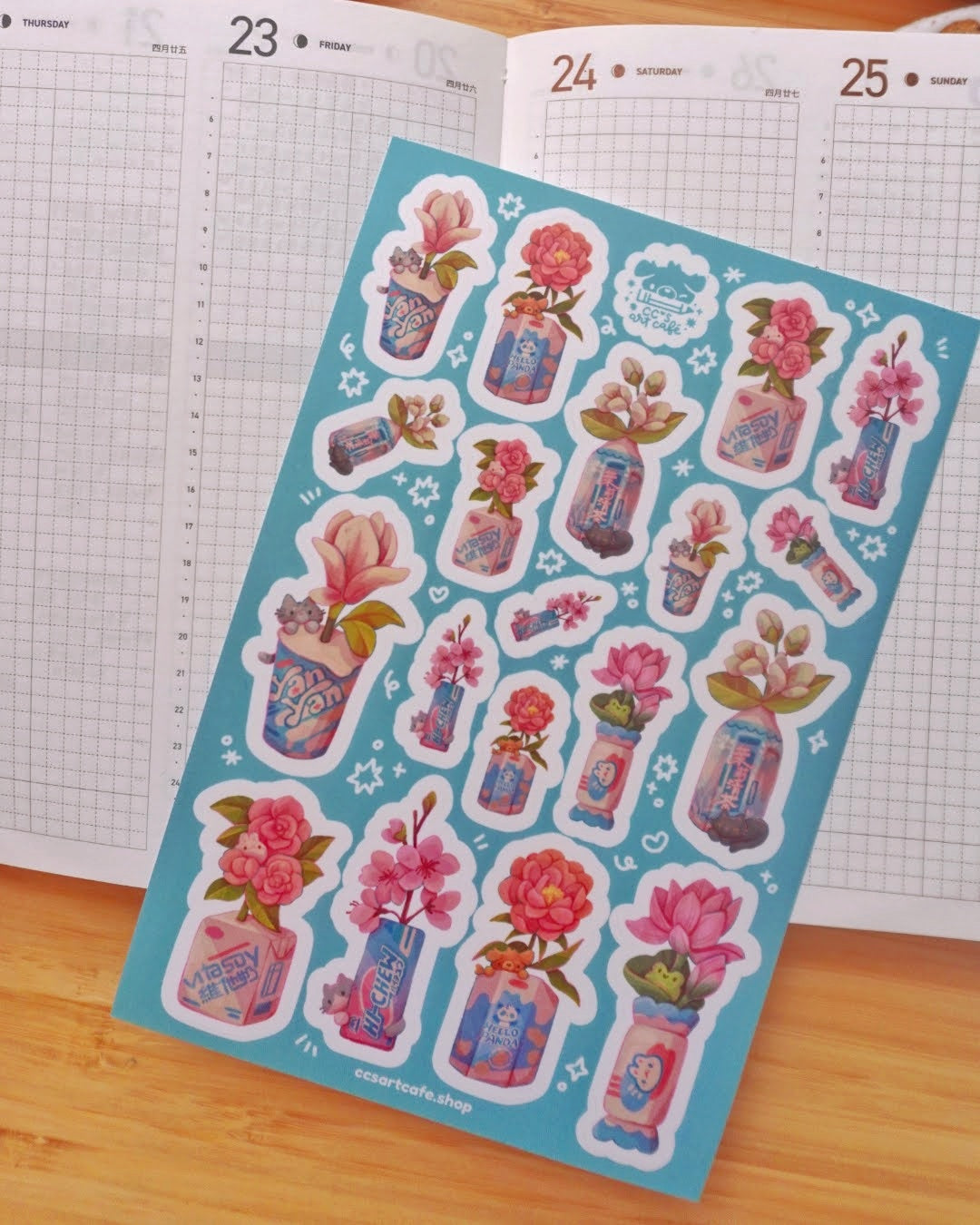 Porcelain Snacks Vinyl Sticker Sheet