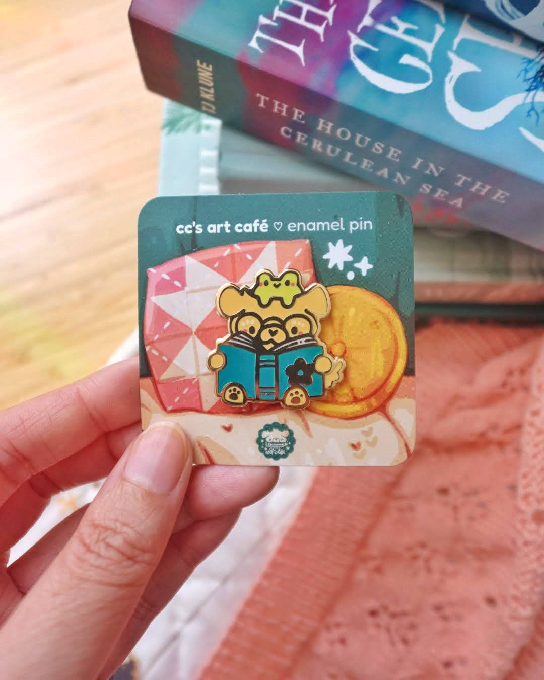 Storytime Puppy Enamel Pin