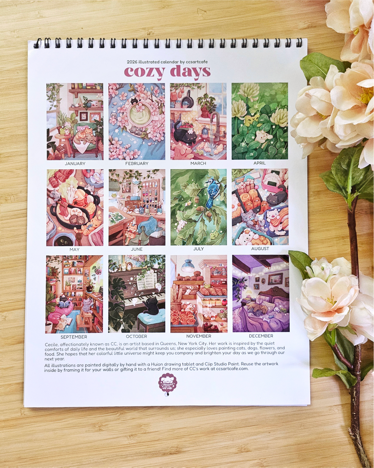 2026 Cozy Days Limited Edition Wall Calendar