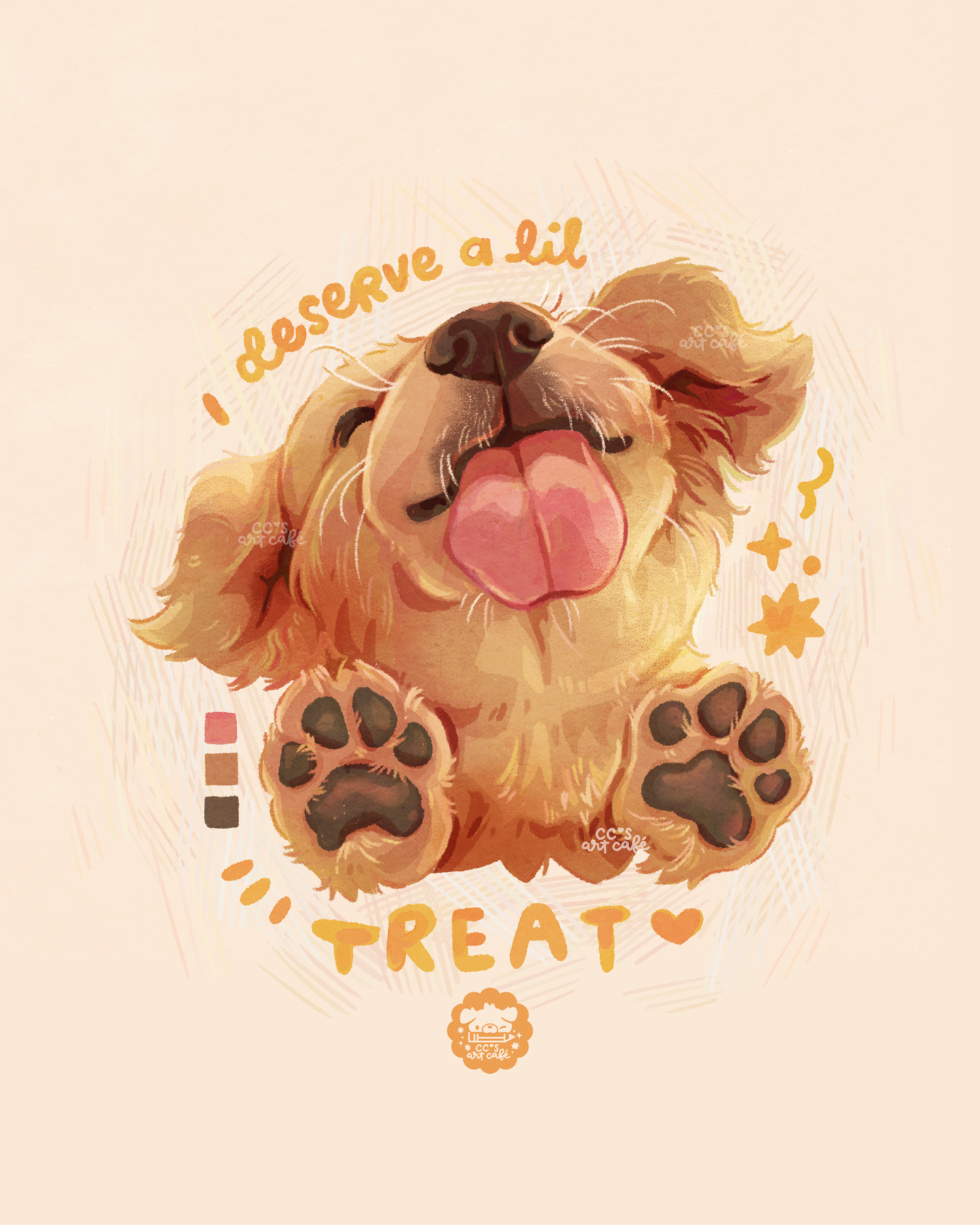 I Deserve A Lil Treat Vinyl Sticker
