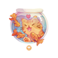 Fishbowl Vinyl Sticker