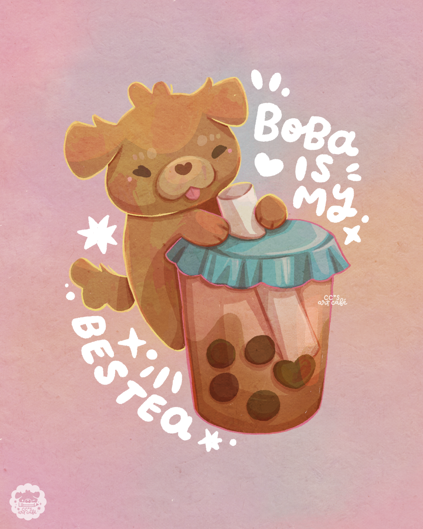 Boba is my Bestea Vinyl Sticker