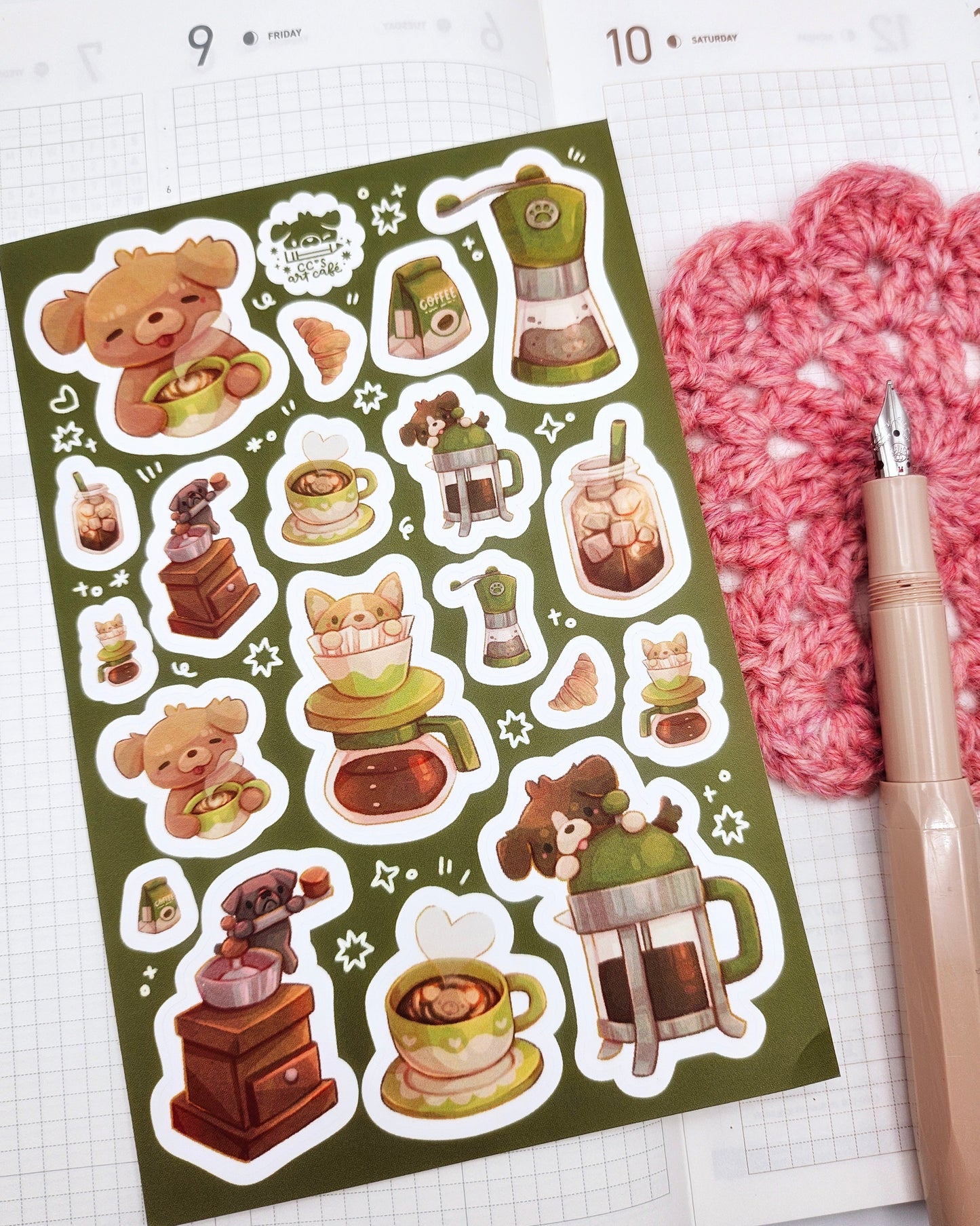 Coffee Time Sticker Sheet