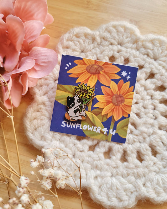 Sunflower 4 U Enamel Pin