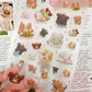 Self Care Puppies Vinyl Clear Sticker Sheet