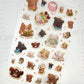 Self Care Puppies Vinyl Clear Sticker Sheet