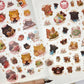 Self Care Puppies Vinyl Clear Sticker Sheet