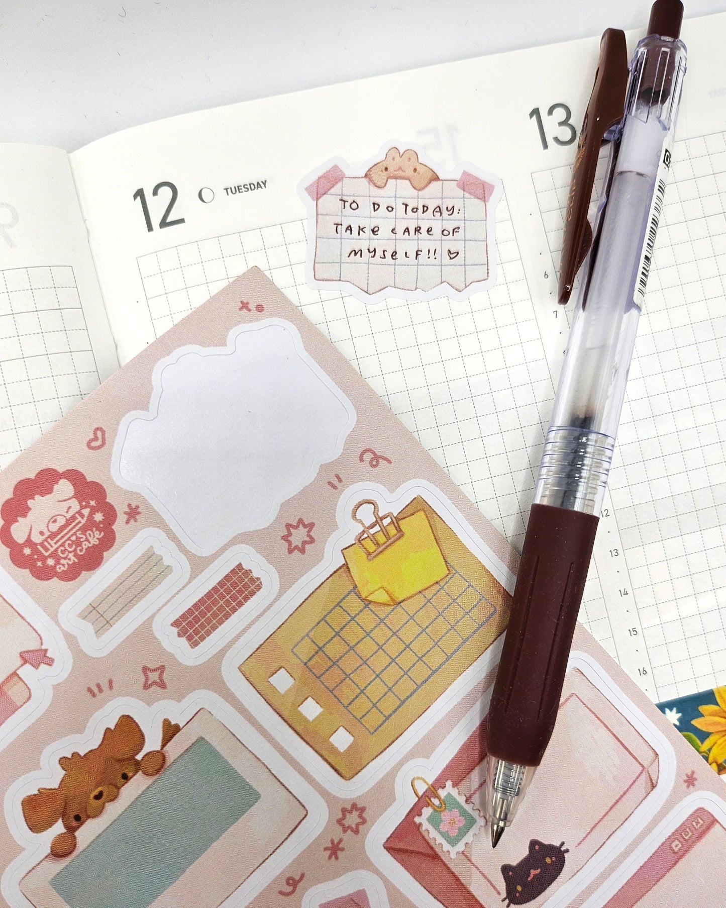 Cute Notes Writable Sticker Sheet