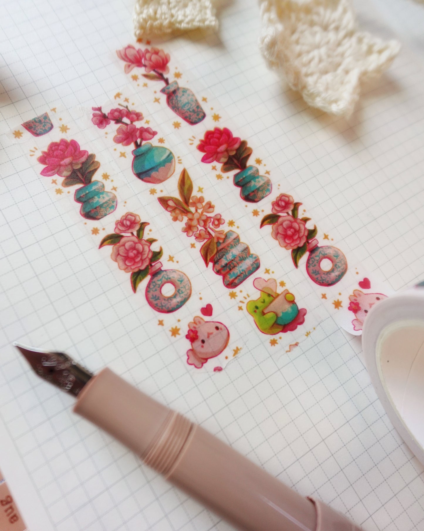 Porcelain Florals Washi Tape