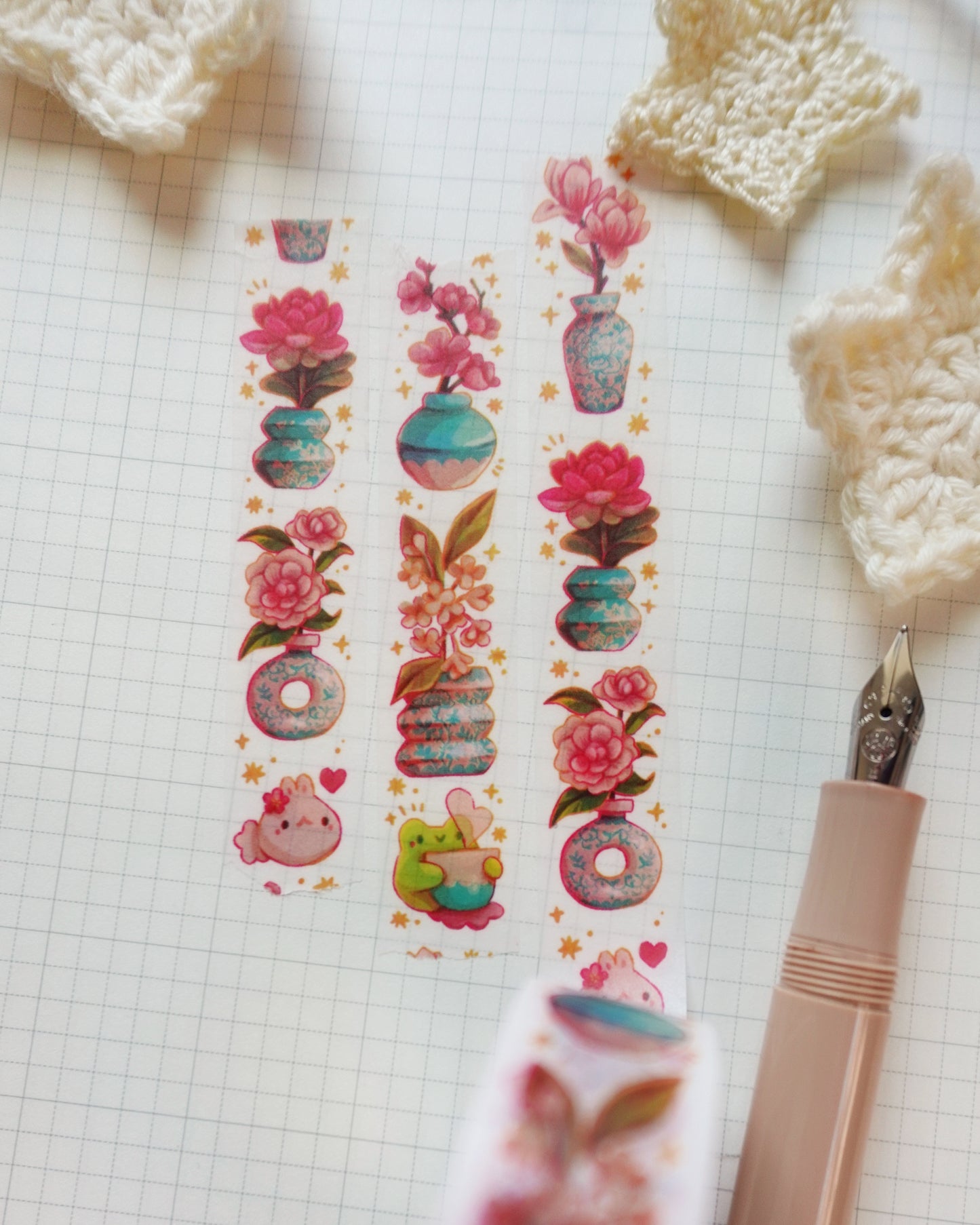 Porcelain Florals Washi Tape