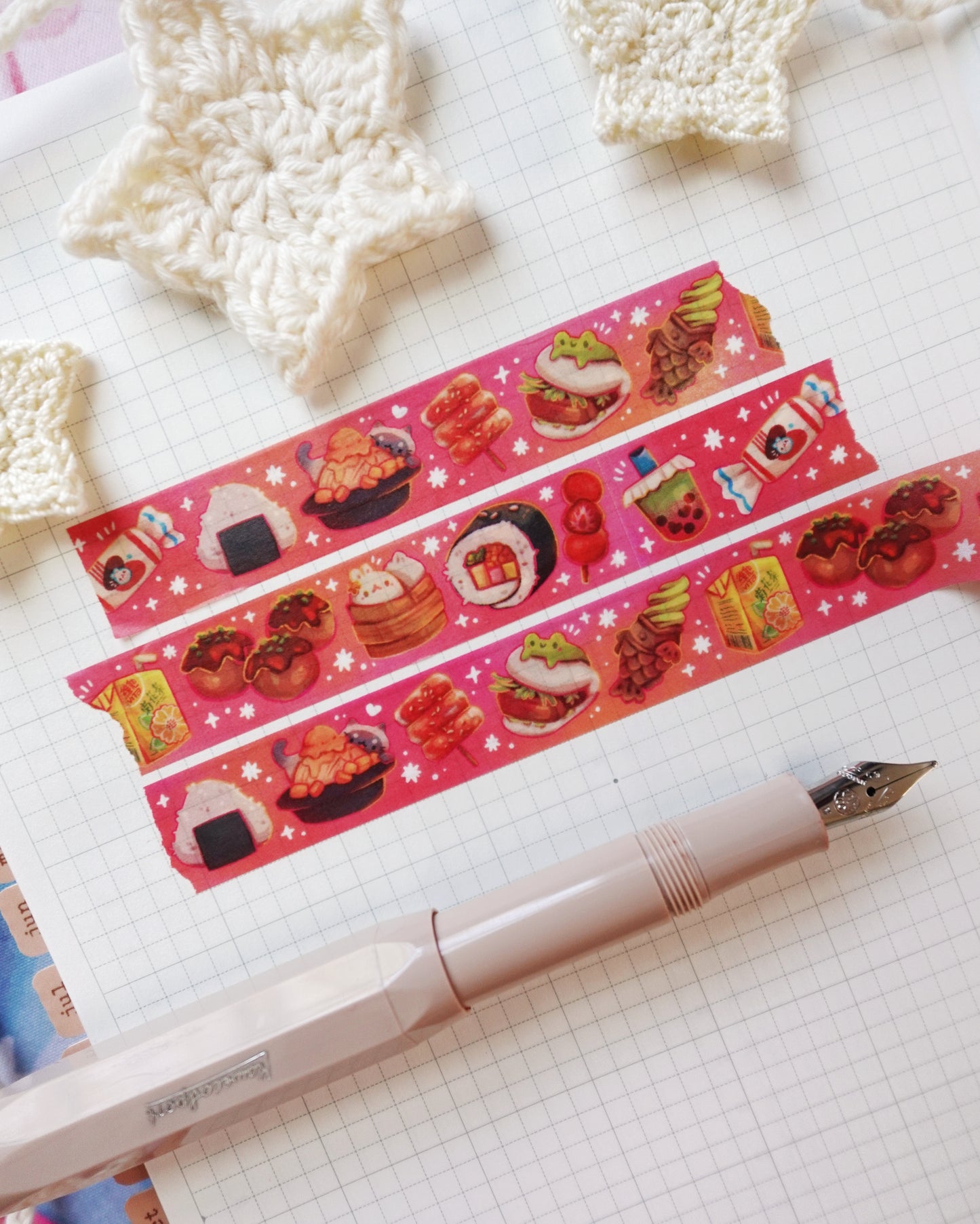 Asian Street Snacks Washi Tape