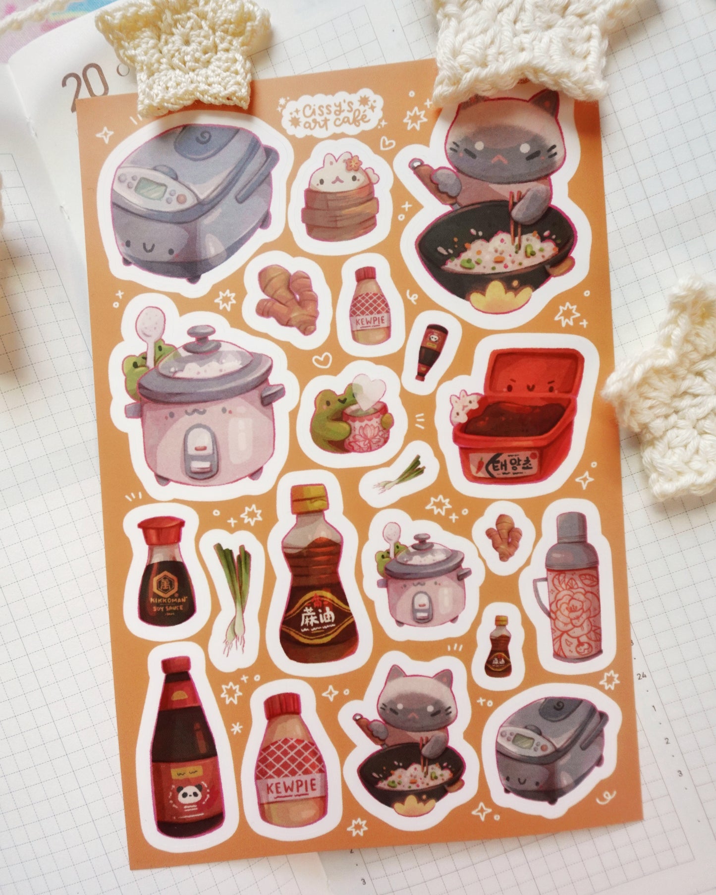 Kitchen Essentials Vinyl Sticker Sheet