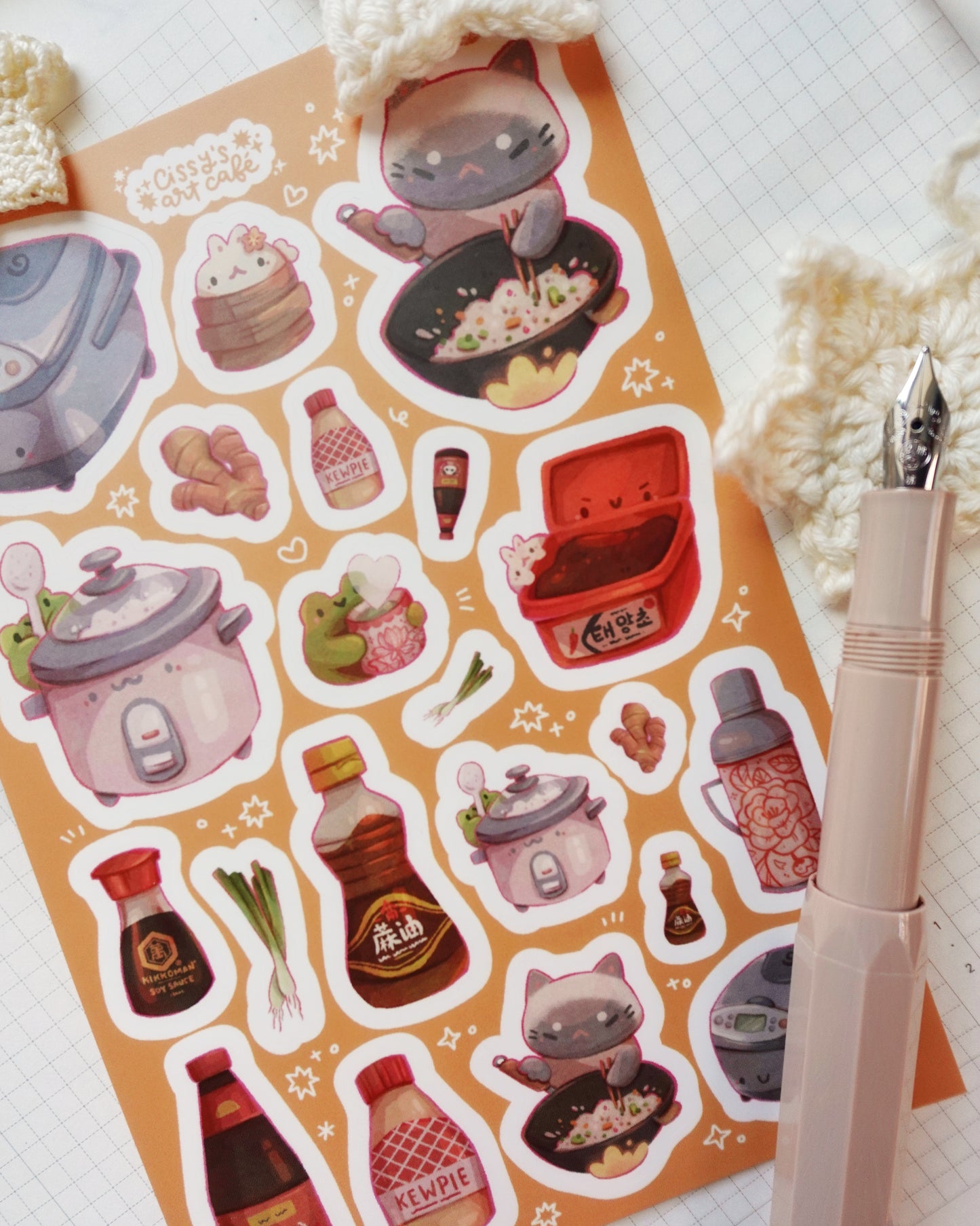 Kitchen Essentials Vinyl Sticker Sheet