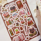 Books and Stationery Vinyl Sticker Sheet