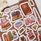 Books and Stationery Vinyl Sticker Sheet
