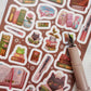 Books and Stationery Vinyl Sticker Sheet