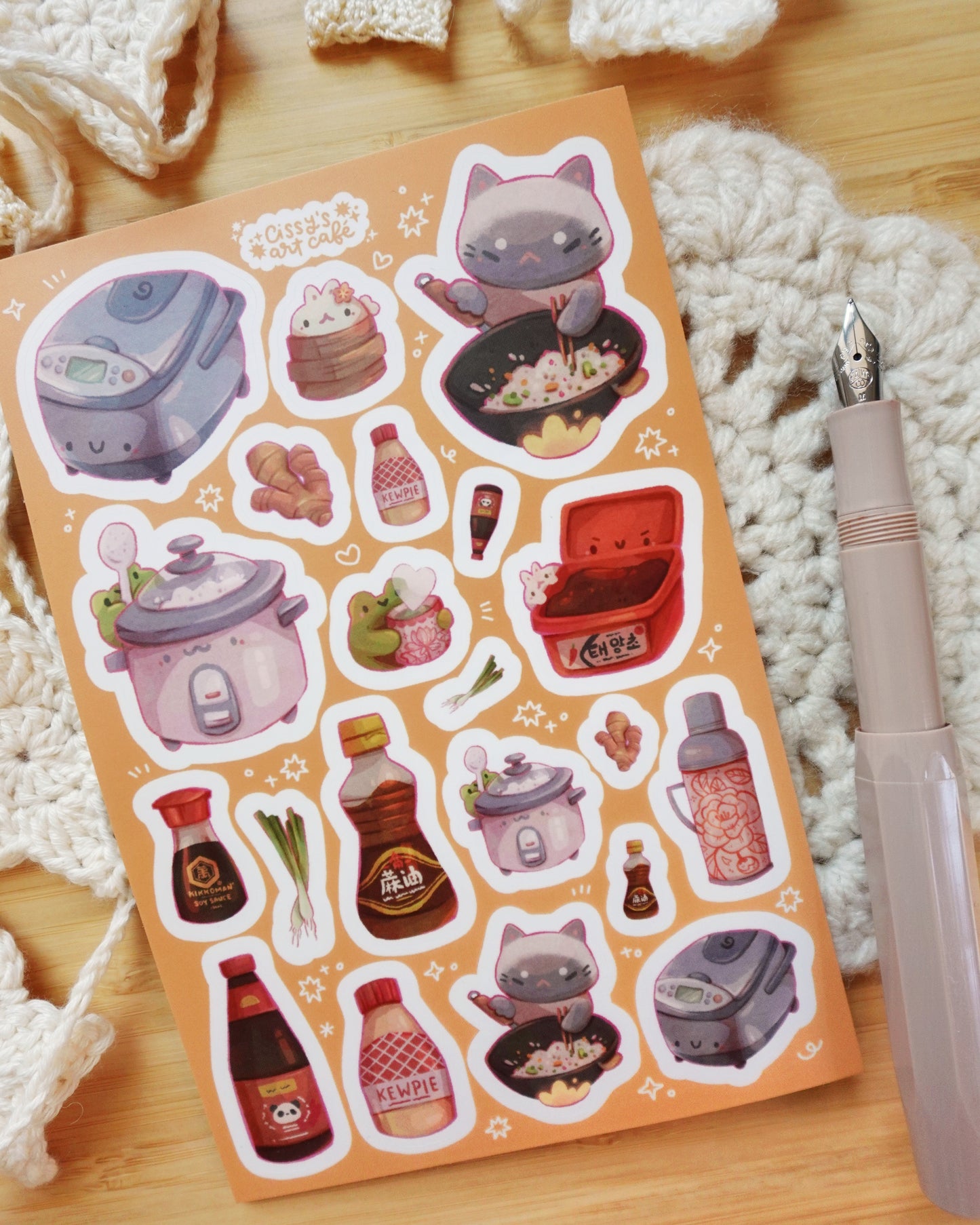 Kitchen Essentials Vinyl Sticker Sheet