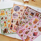 Books and Stationery Vinyl Sticker Sheet