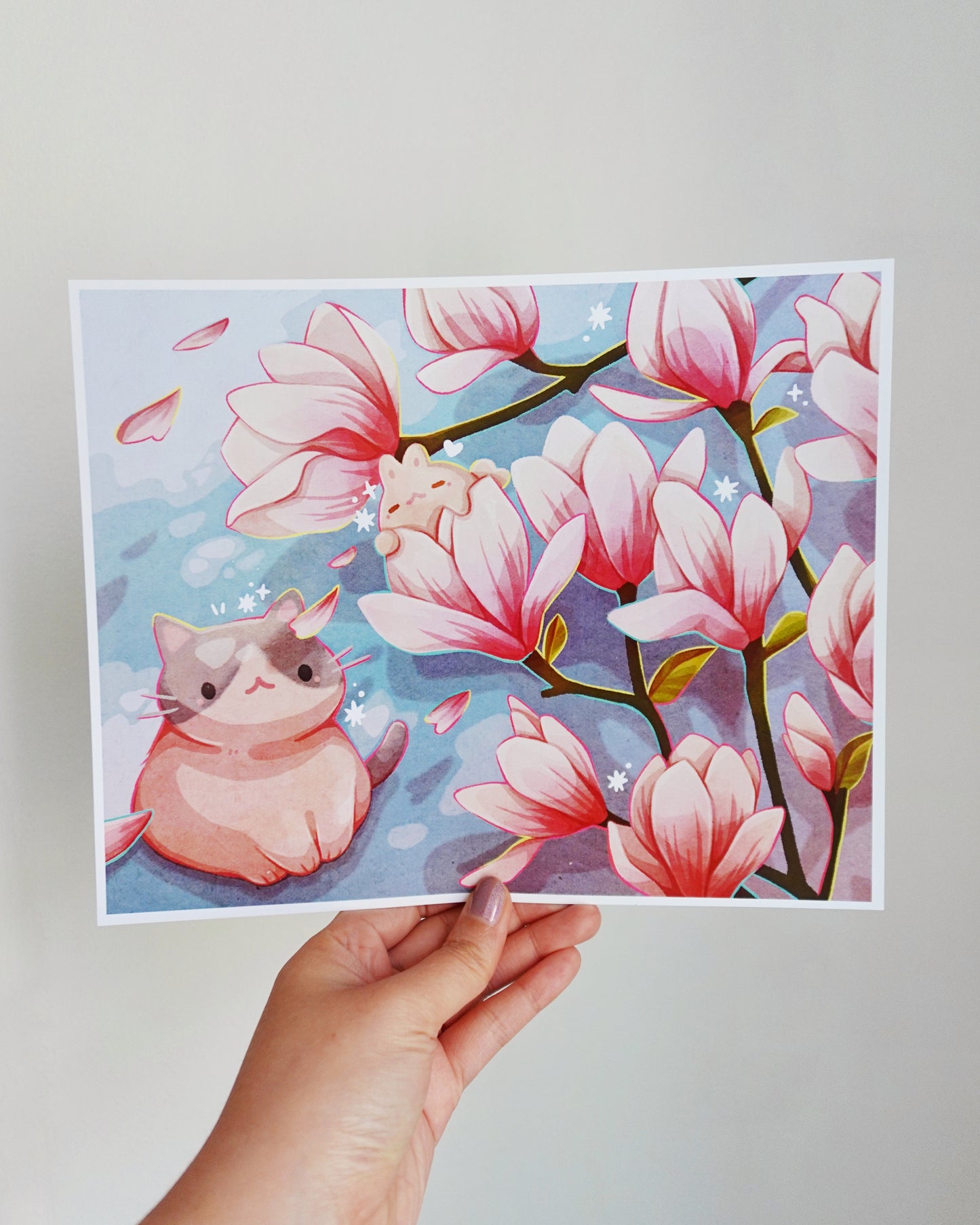 Spring Magnolias Art Print