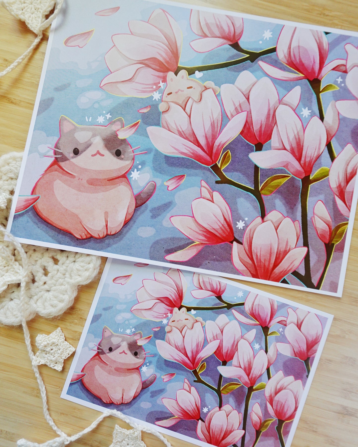 Spring Magnolias Art Print