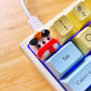 White Puppy Handmade Polymer Clay Keycap