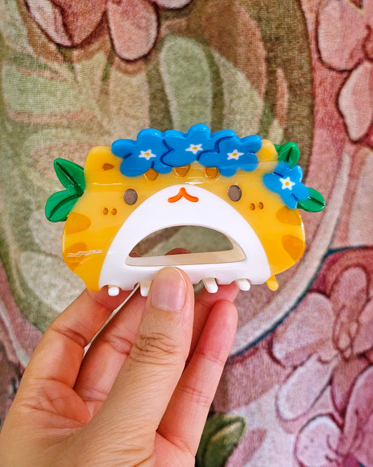 Forget Me Not Kitty Hair Claw