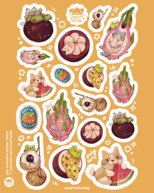 Summer Fruits Vinyl Sticker Sheet