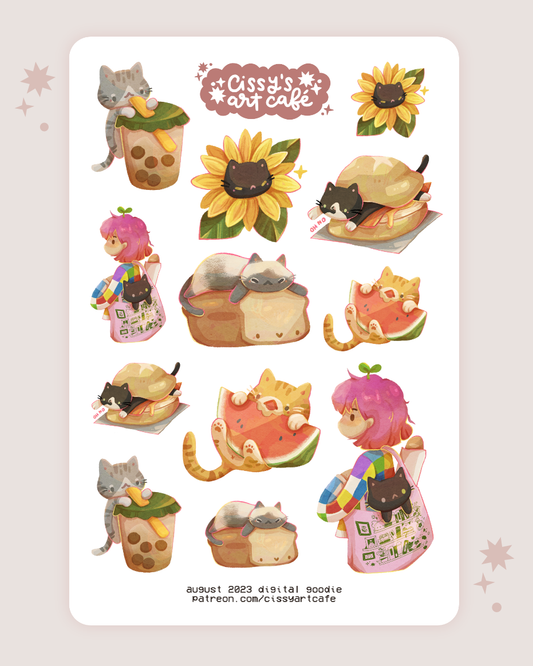 Bodega Cats Sticker Sheet