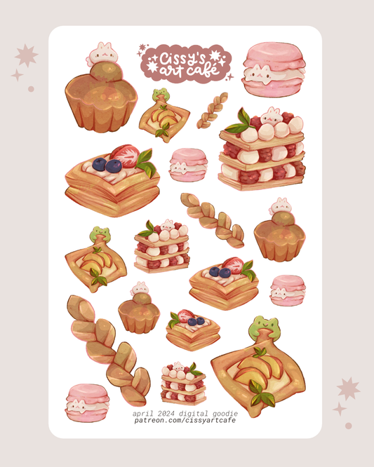 French Boulangerie Sticker Sheet