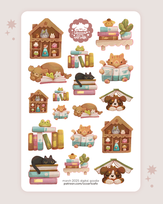 Trinket Shelves Sticker Sheet