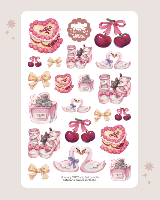 Balletcore Sticker Sheet