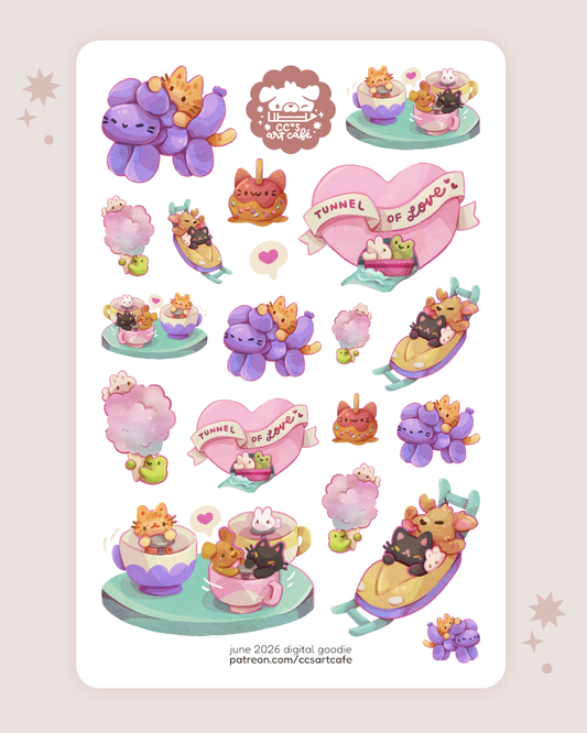 Amusement Park Sticker Sheet