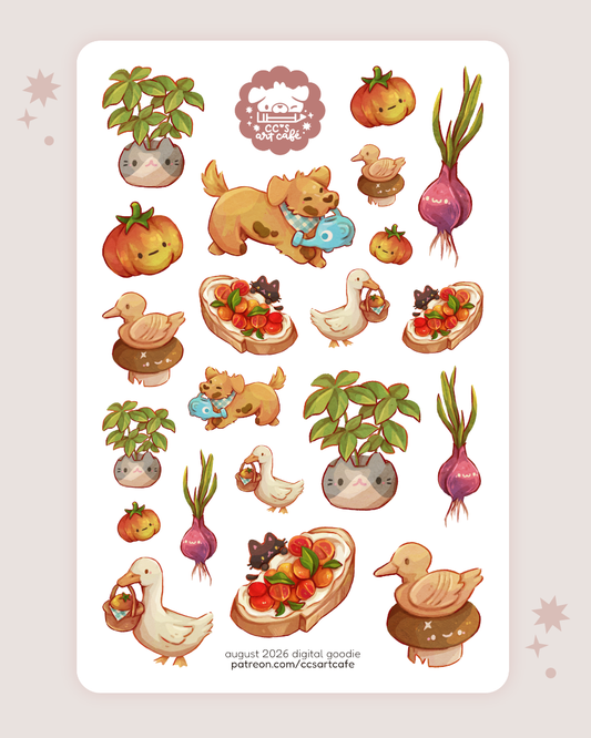 Veggie Garden Sticker Sheet