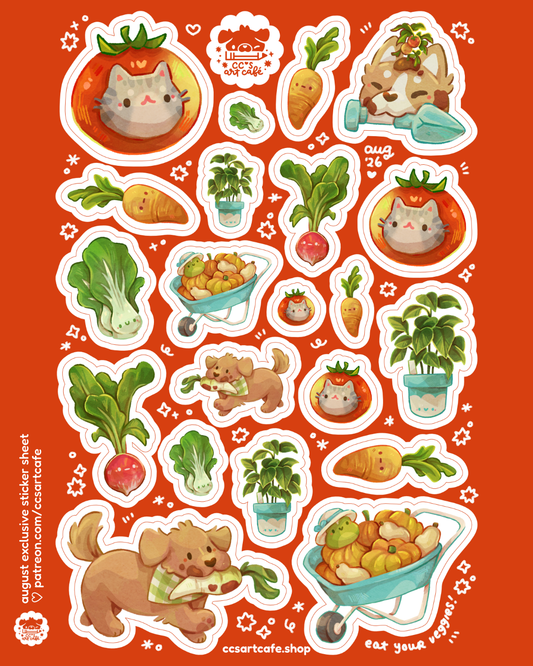 Tomato Garden Vinyl Sticker Sheet