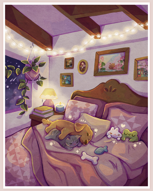 Cozy Bedtime Jumbo Art Print
