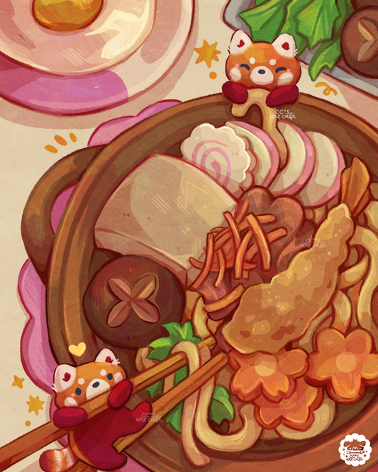 Yummy Sukiyaki Art Print