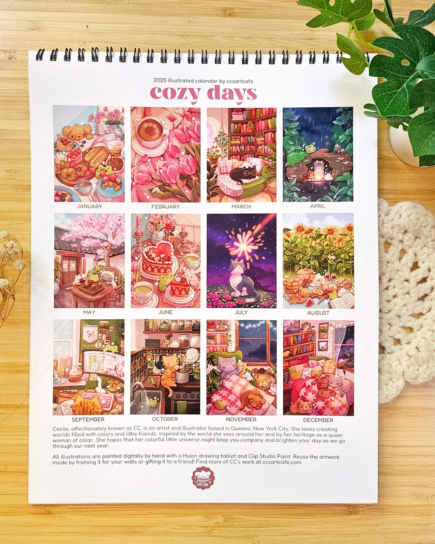 2025 Cozy Days Wall Calendar