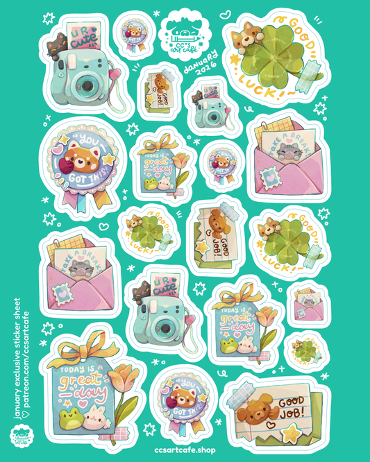Journaling Notes Vinyl Sticker Sheet