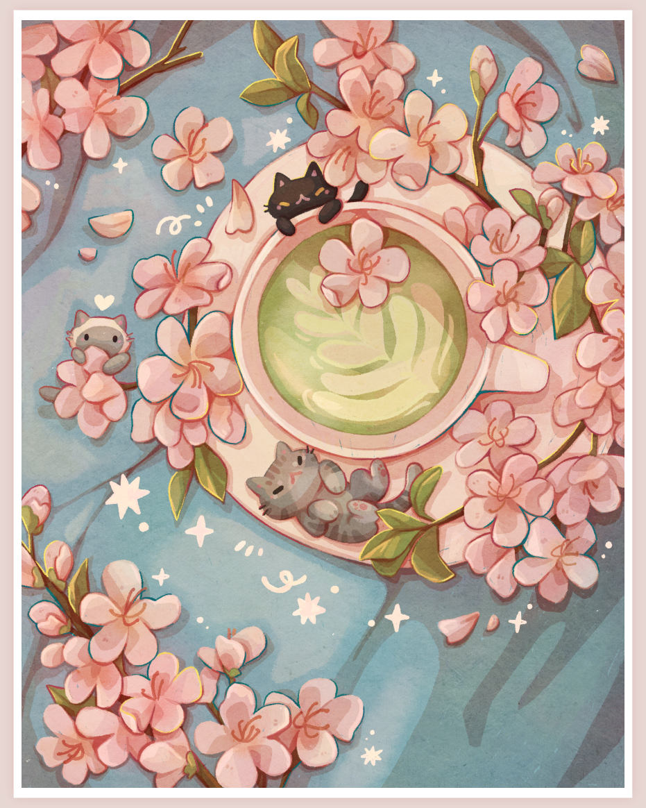 Matcha Latte Jumbo Art Print