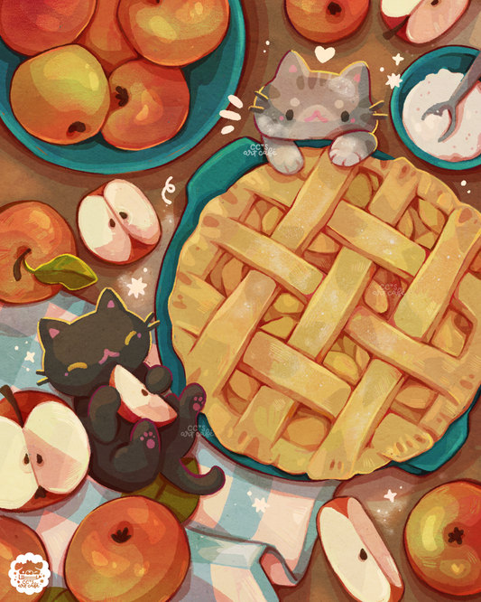 Cozy Apple Pie Art Print