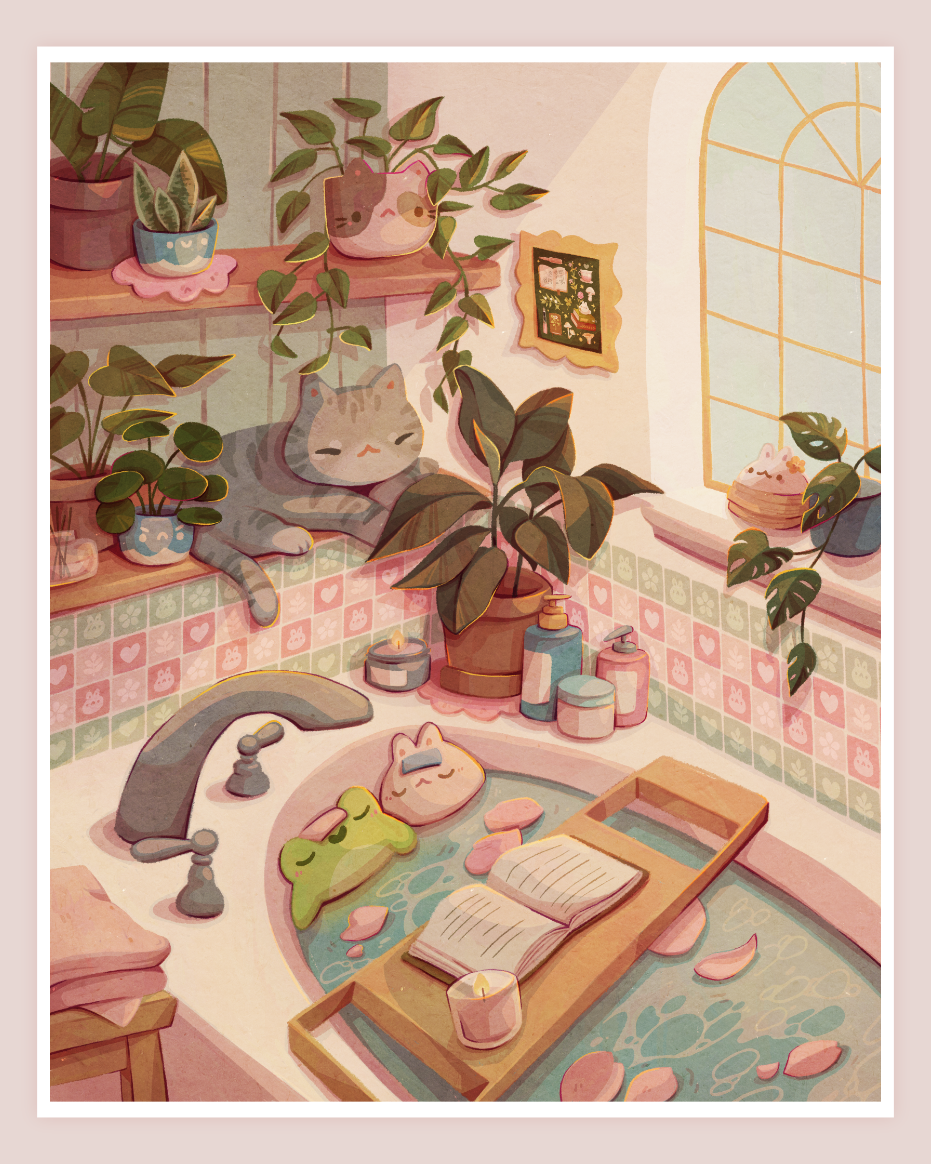 Quiet Relaxation Large Art Print