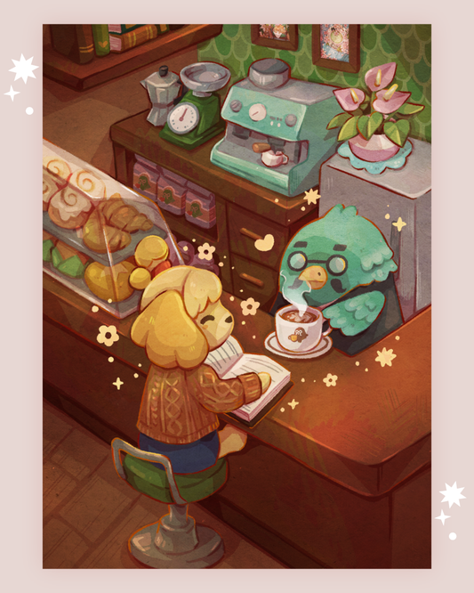 Museum Coffeeshop Art Print