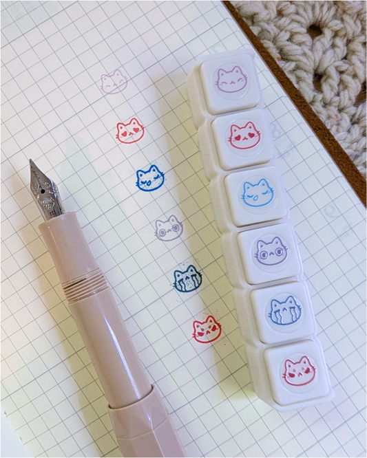 Mini Kitty Moods Button Stamps V2
